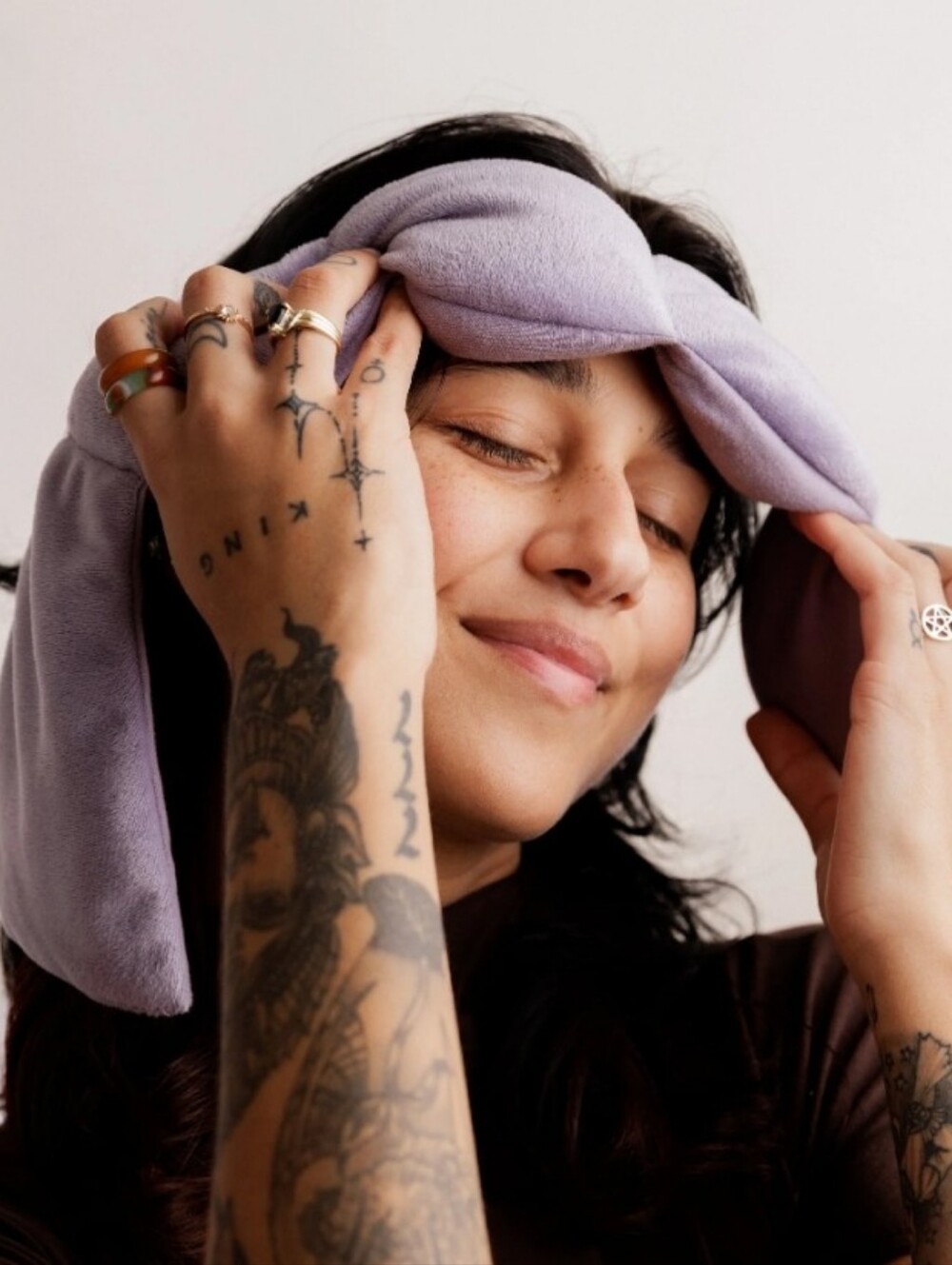 Nodpod Sleep Mask Weighted Eye Blanket - Wisteria - Picture 14 of 14